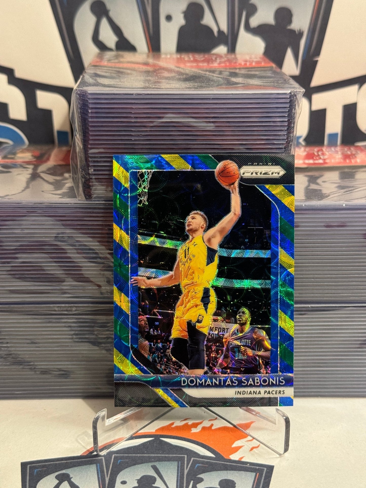 2018 Panini Prizm (Green Yellow Blue Choice Prizm) Domantas Sabonis #174