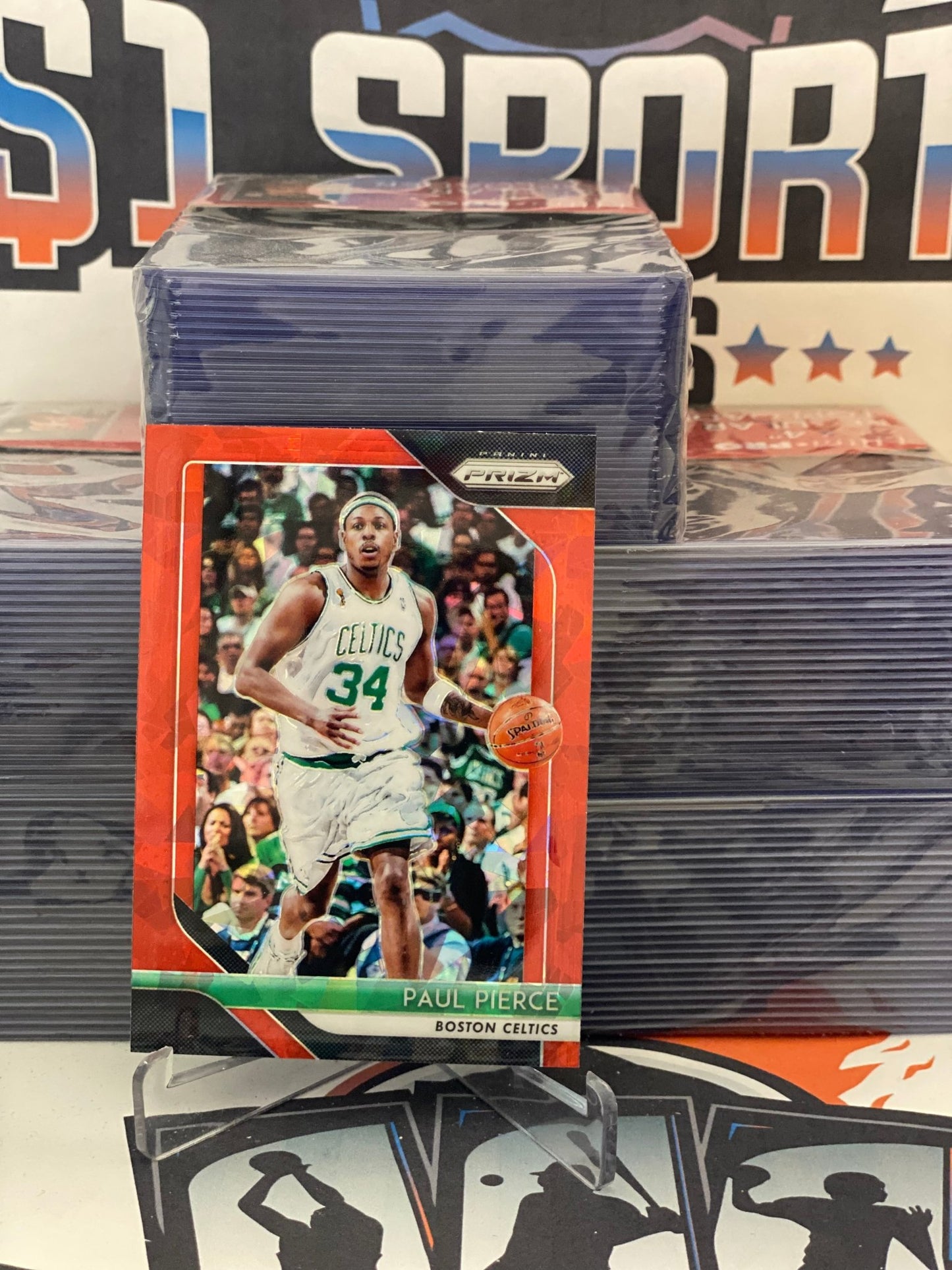 2018 Panini Prizm (Red Ice Prizm) Paul Pierce #175