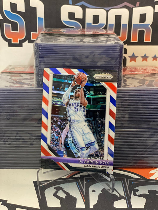 2018 Panini Prizm (Red White Blue Prizm) De'Aaron Fox #151