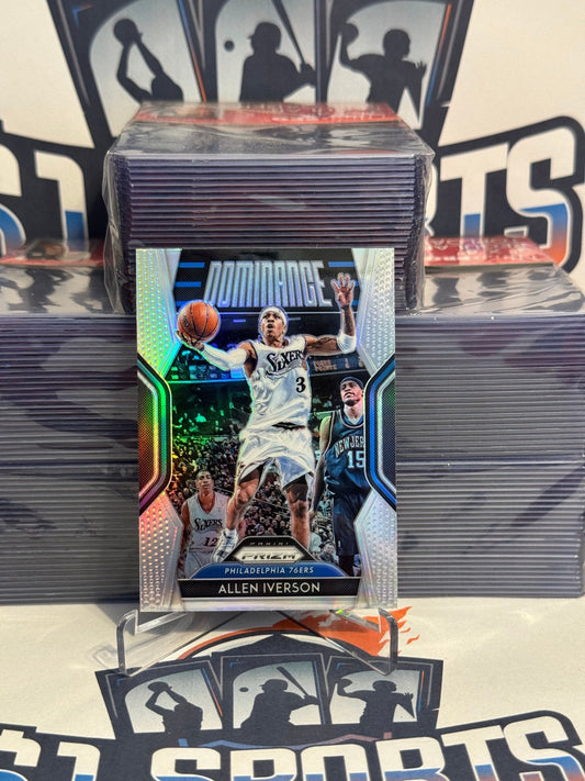 2018 Panini Prizm (Silver Prizm, Dominance) Allen Iverson #19