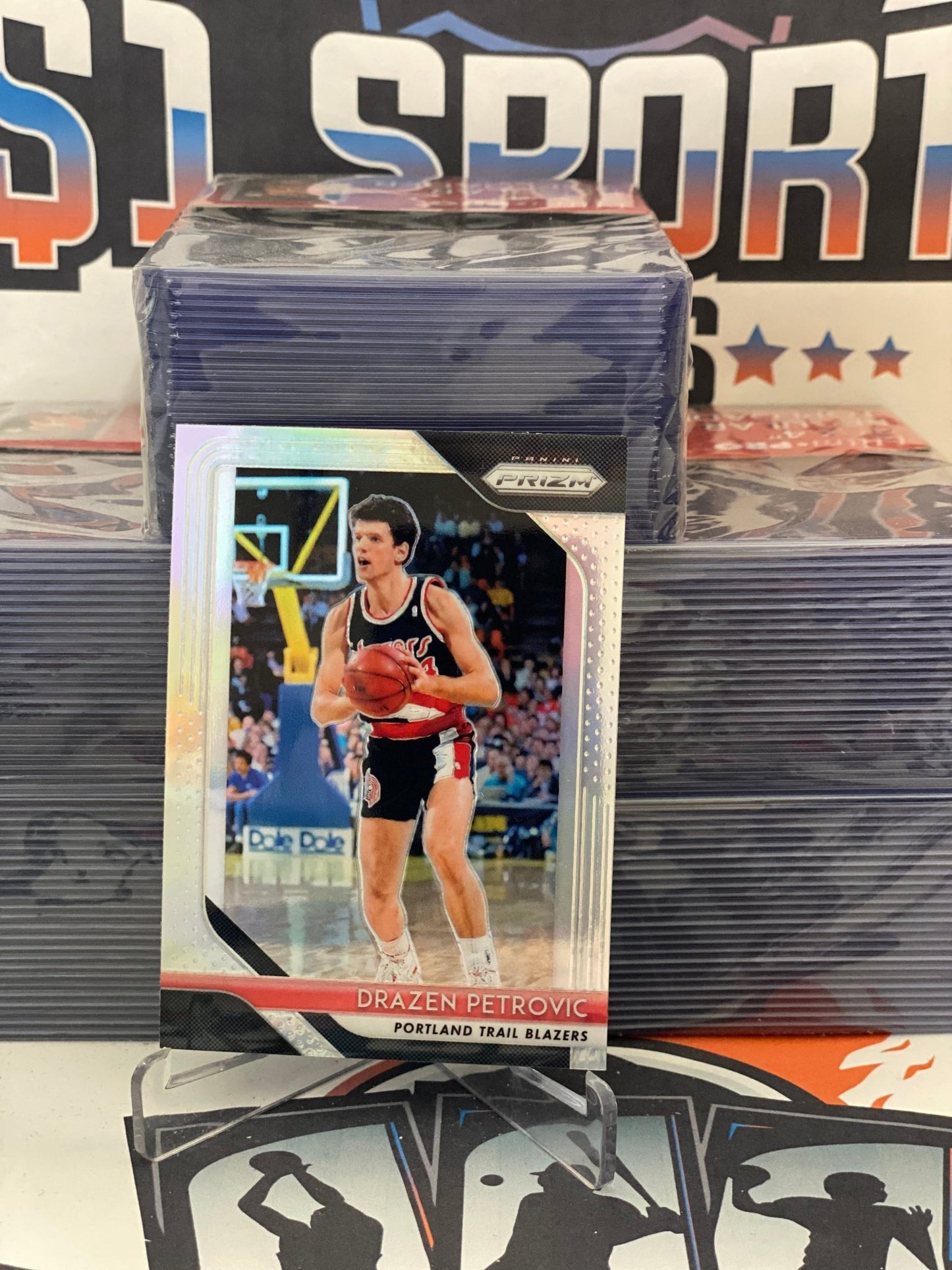 2018 Panini Prizm (Silver Prizm) Drazen Petrovic #275