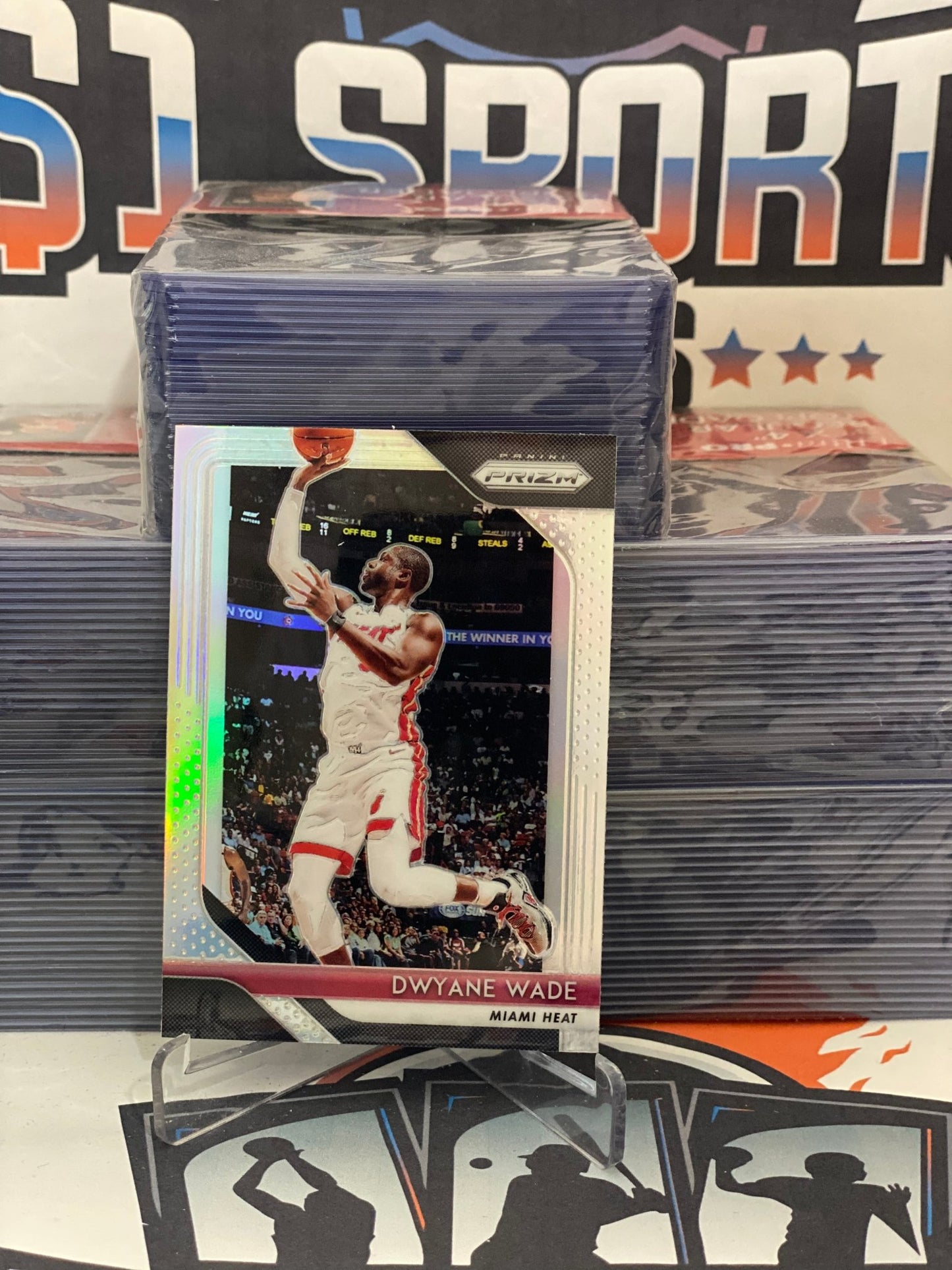 2018 Panini Prizm (Silver Prizm) Dwyane Wade #206