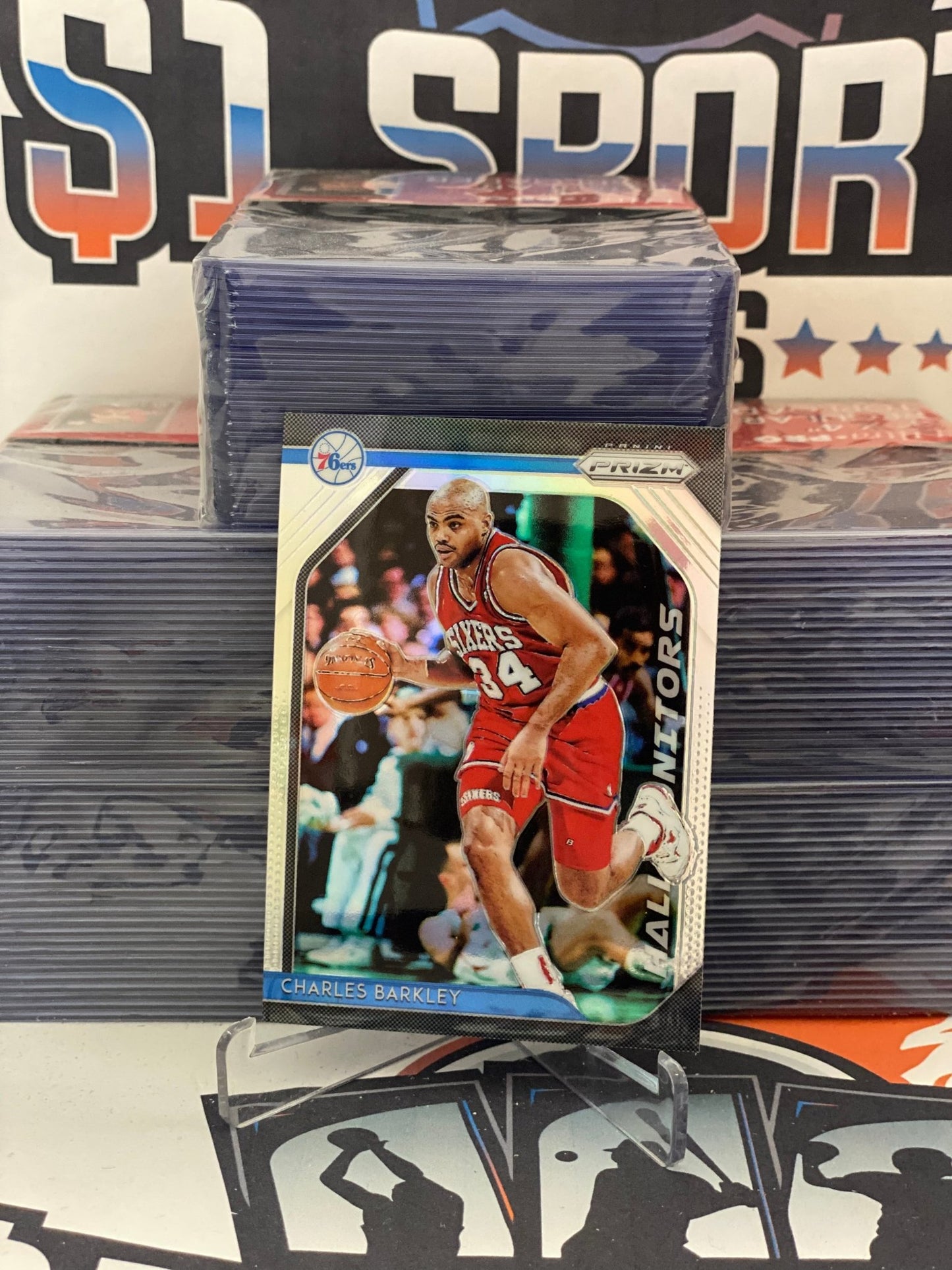 2018 Panini Prizm (Silver Prizm, Hall Monitors) Charles Barkley #3