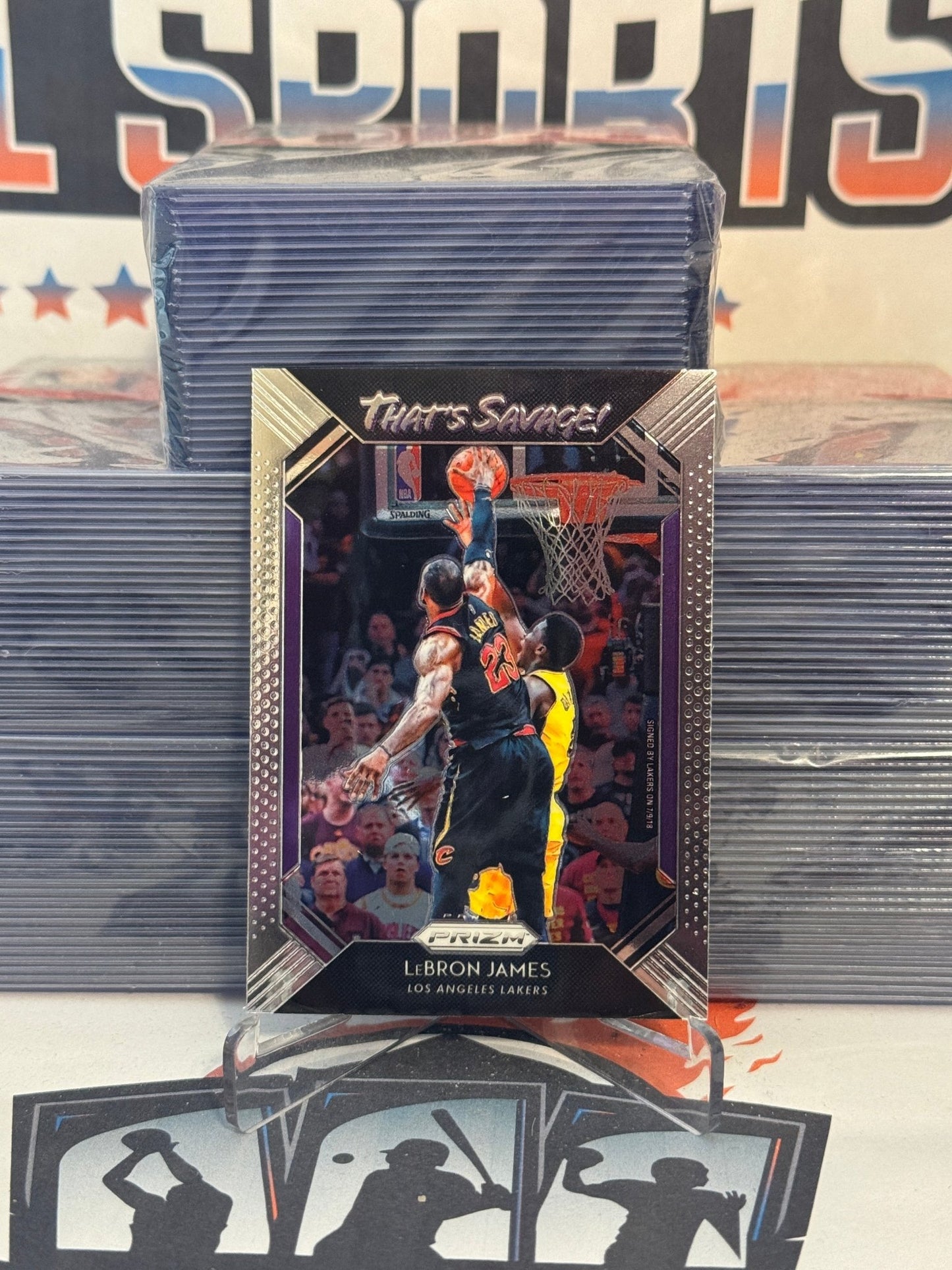 2018 Panini Prizm (That's Savage!) LeBron James #2