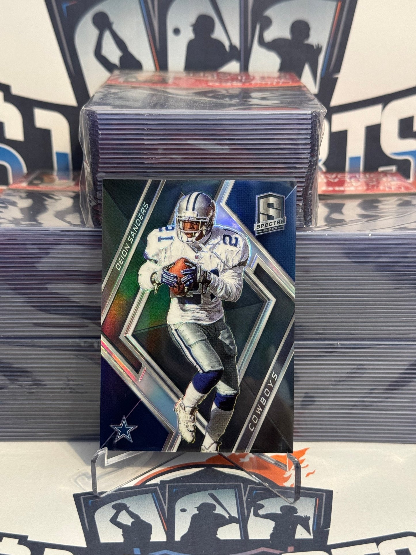 2018 Panini Spectra (Blue Prizm 16/99) Deion Sanders #41