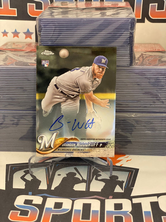 2018 Topps Chrome (Auto) Brandon Woodruff Rookie #RA-BW