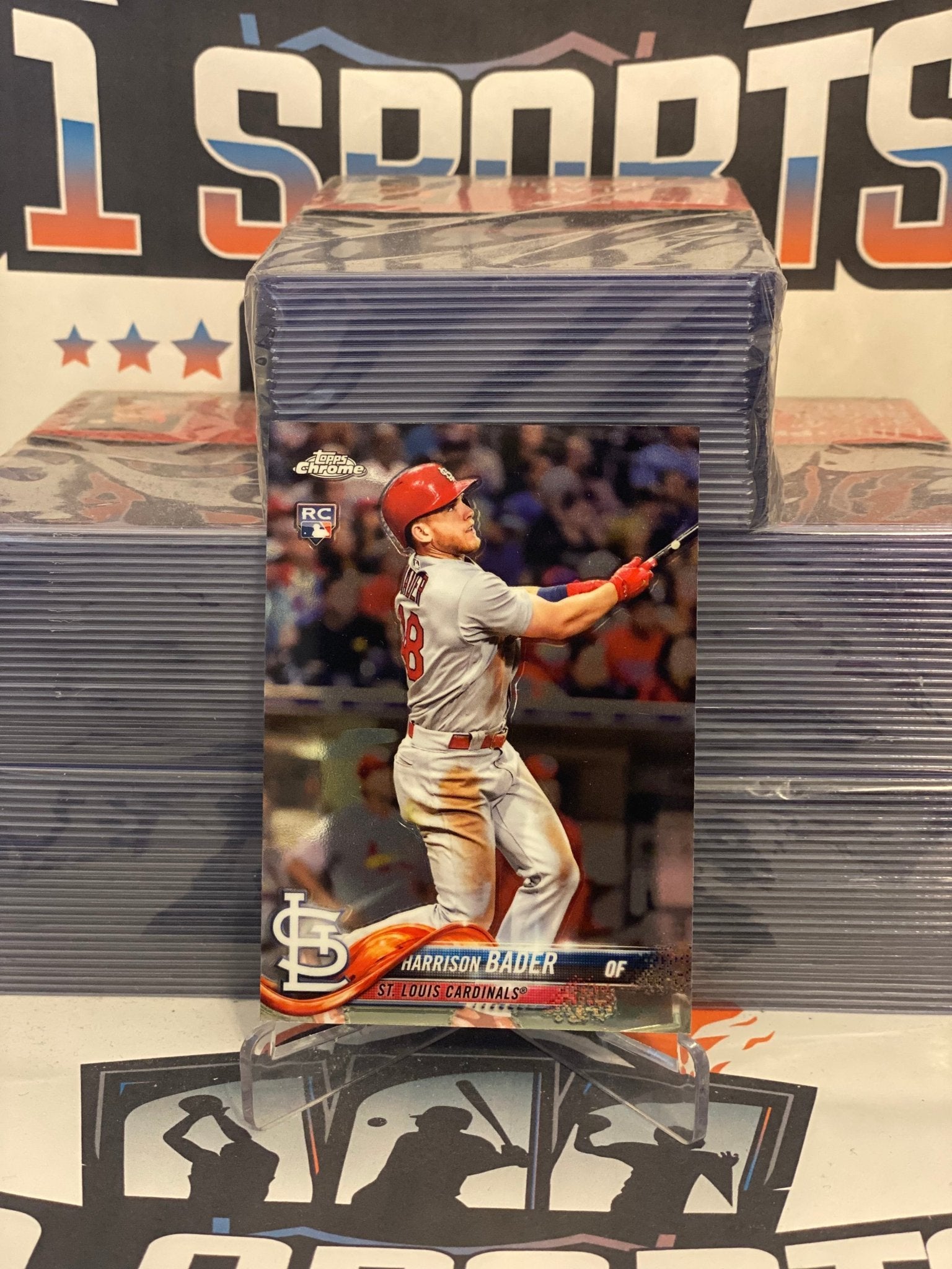  2018 Topps Chrome #40 Harrison Bader St. Louis