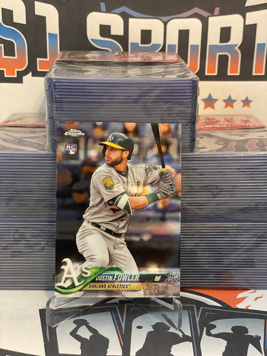 2018 Topps Chrome Update (Holiday) Dustin Fowler Rookie #HMT13