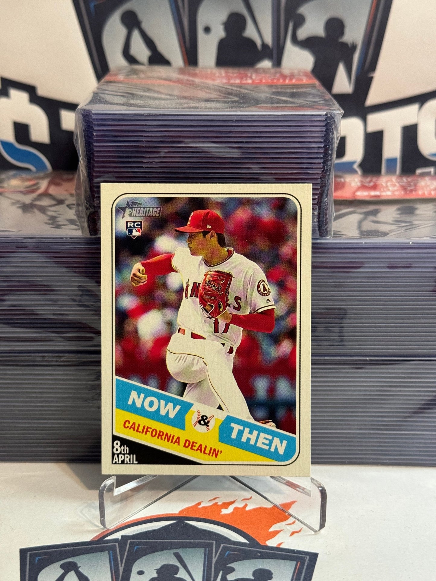 2018 Topps Heritage (Now & Then) Shohei Ohtani Rookie #NT-11