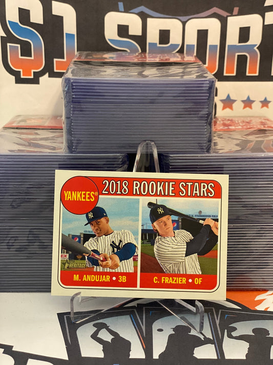 2018 Topps Heritage (Rookie Stars) Clint Frazier & Miguel Andujar #114