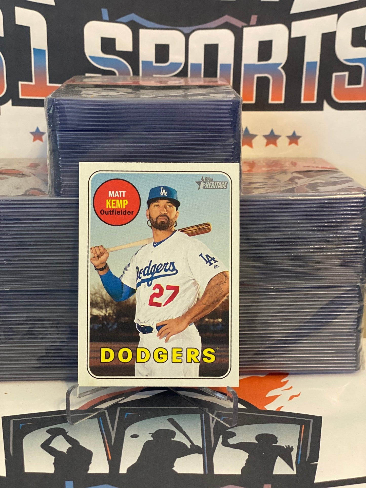 2018 Topps Heritage (Short Print) Matt Kemp #713