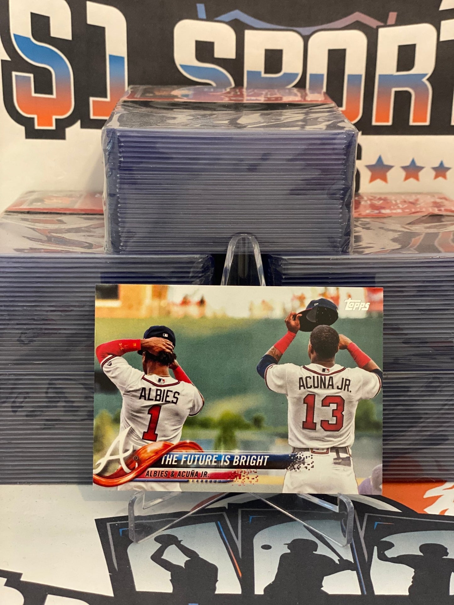 2018 Topps Update (Future is Bright) Ronald Acuna Jr. & Ozzie Albies #US43