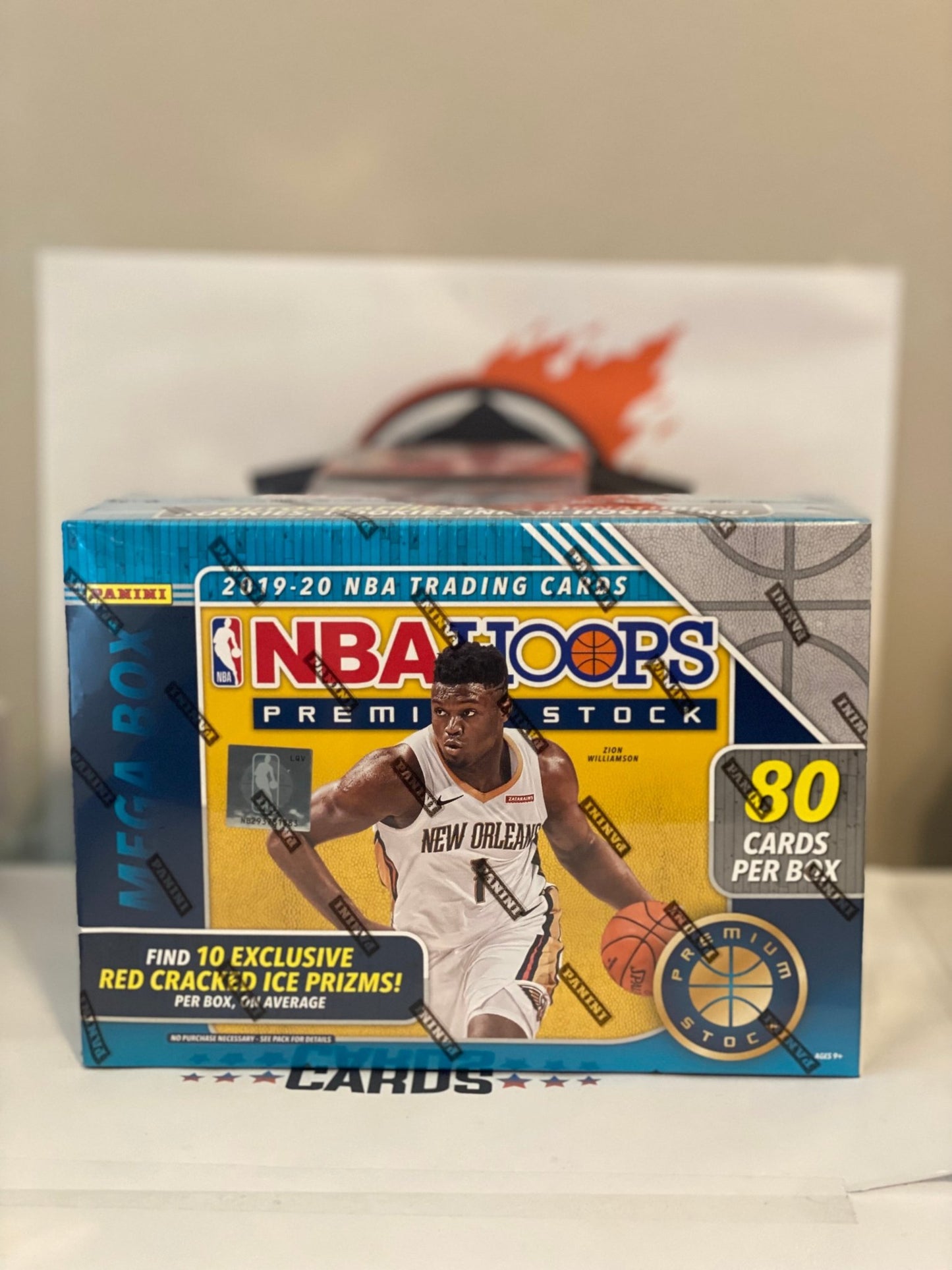 2019-20 NBA Hoops Premium Stock Basketball (Blue) Mega Box