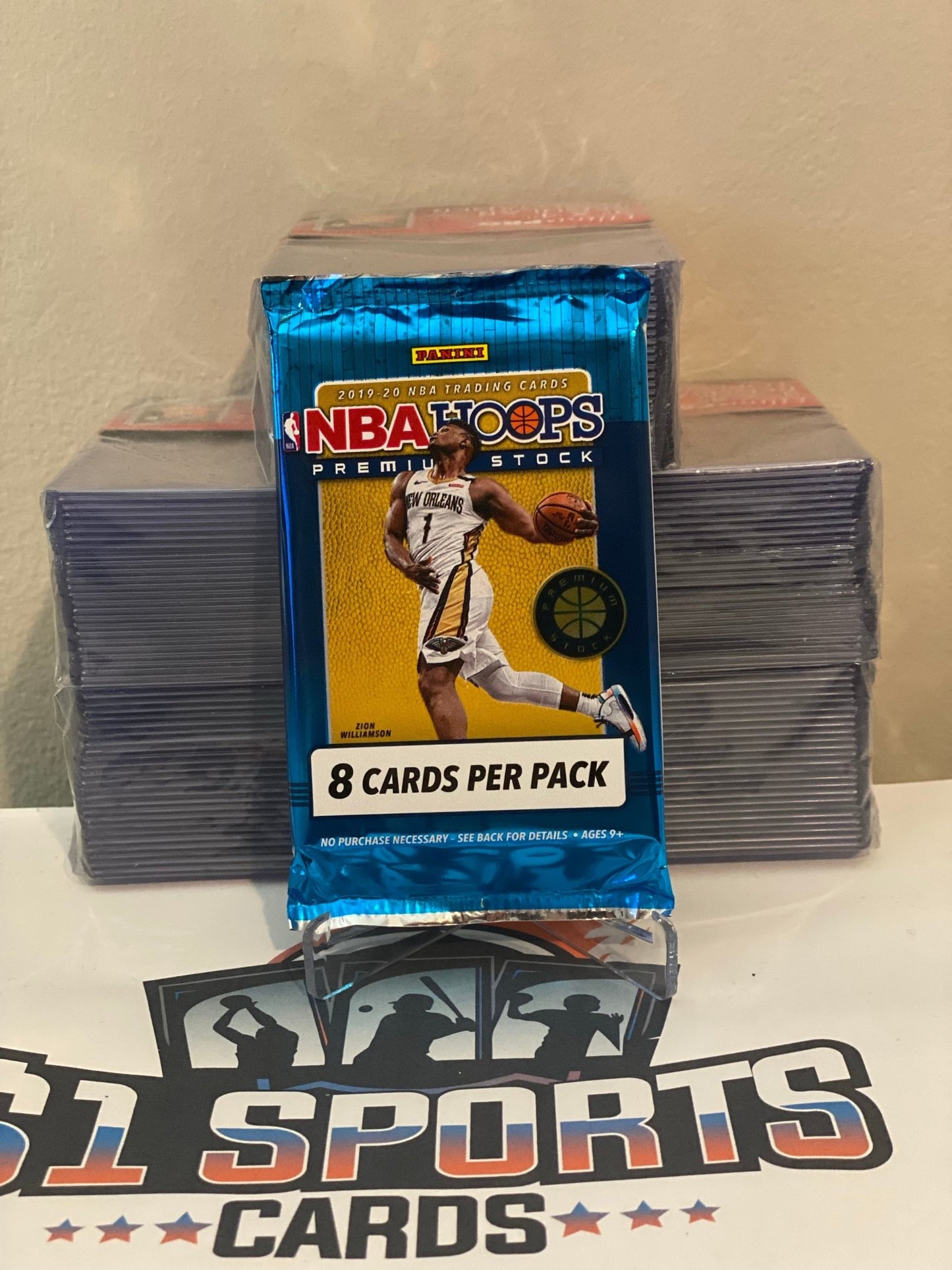 2019-20 NBA Hoops Premium Stock Basketball Retail Pack