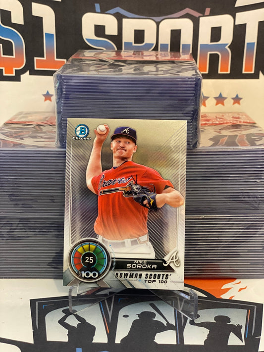 2019 Bowman Chrome (Top 100) Mike Soroka #BTP-25