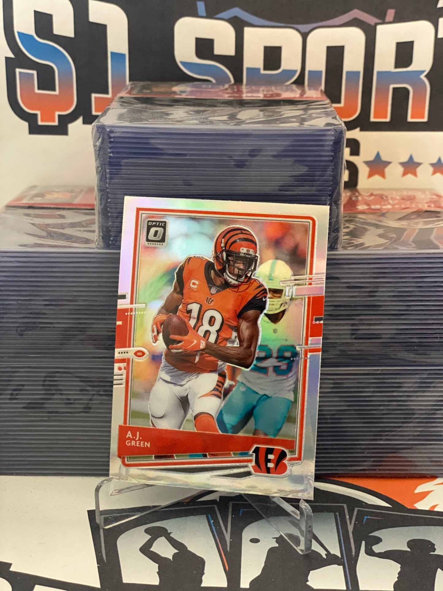 2019 Donruss Optic (Holo Prizm) A.J. Green #25