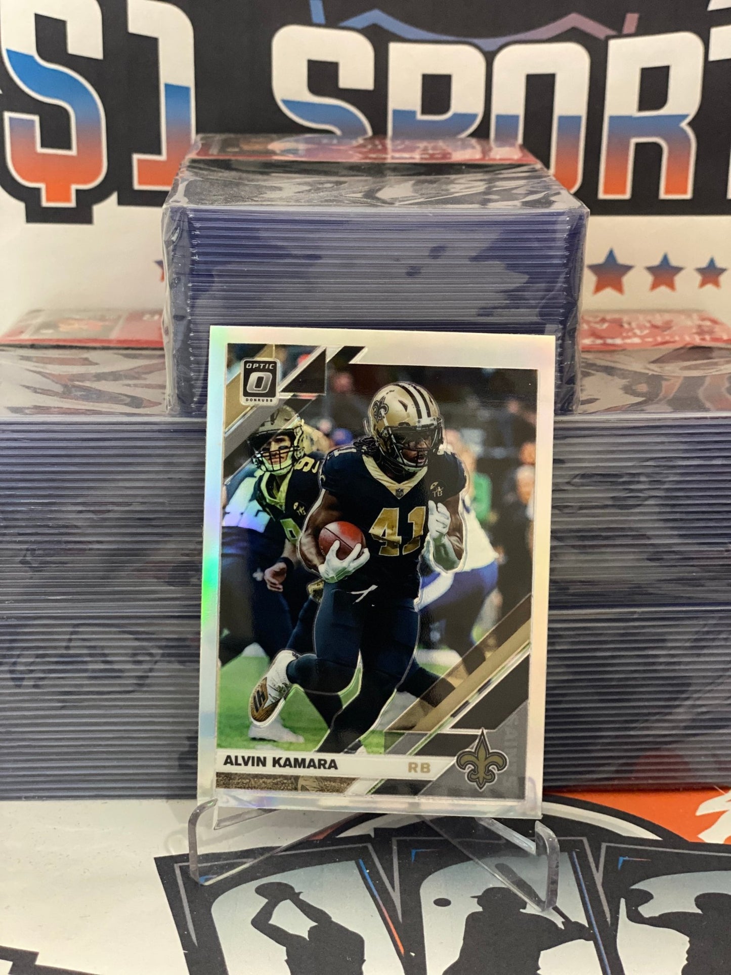 2019 Donruss Optic (Holo Prizm) Alvin Kamara #67