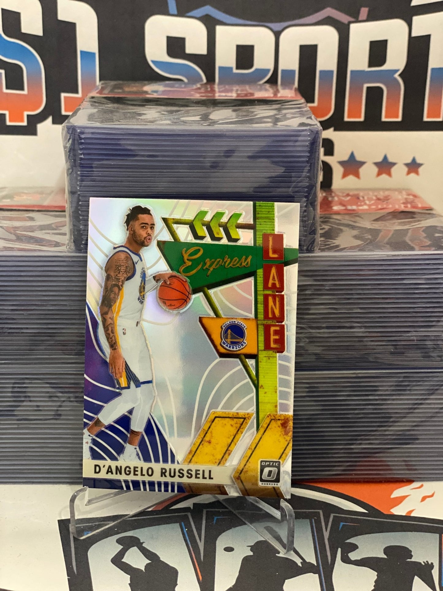 2019 Donruss Optic (Holo Prizm, Express Lane) D'Angelo Russell #21