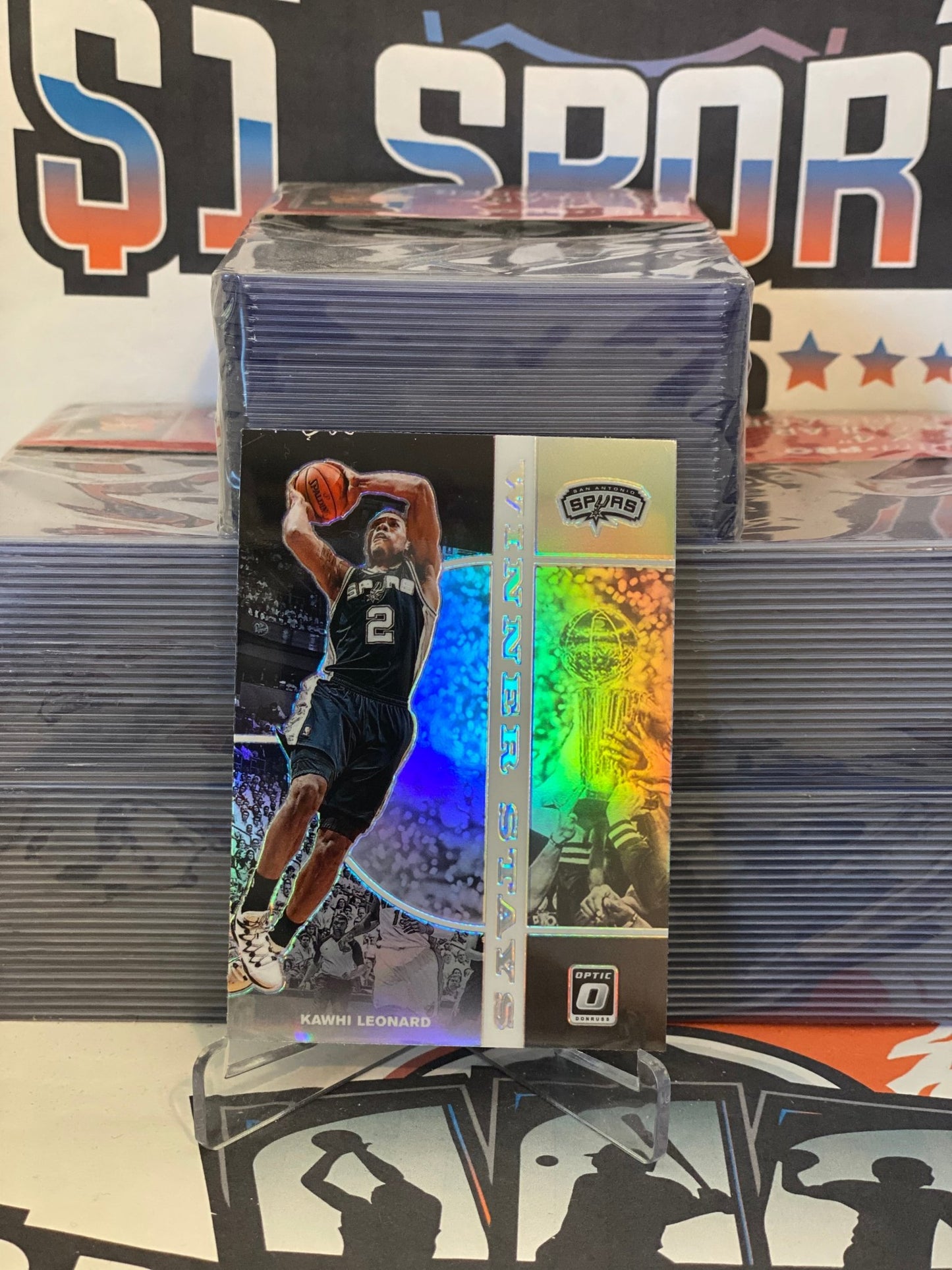 2019 Donruss Optic (Holo Prizm, Winner Stays) Kawhi Leonard #6