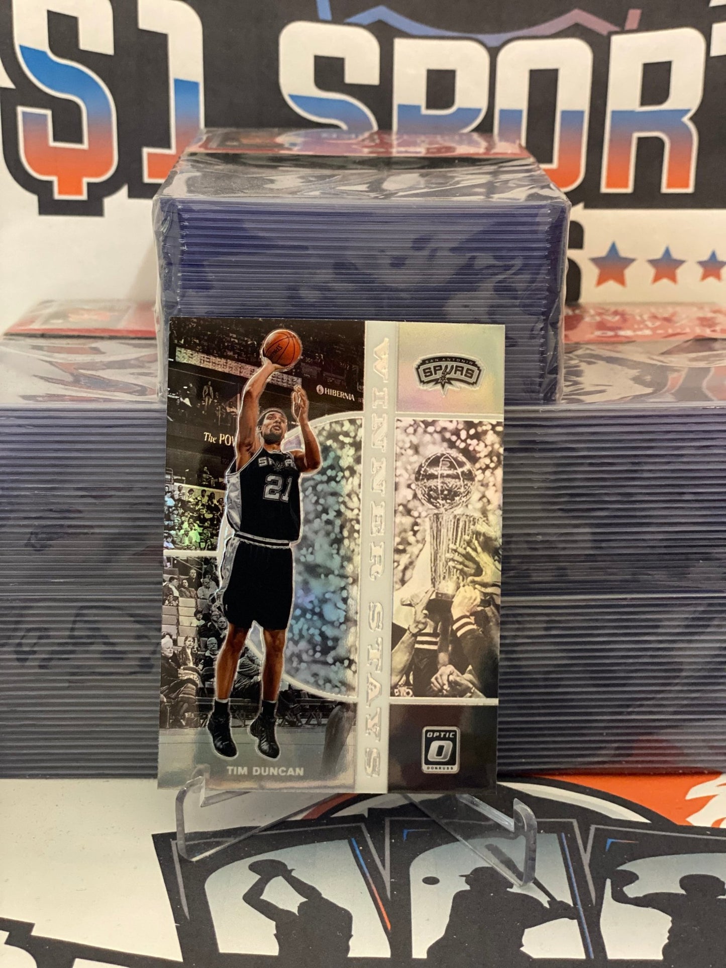 2019 Donruss Optic (Holo Prizm, Winner Stays) Tim Duncan #7