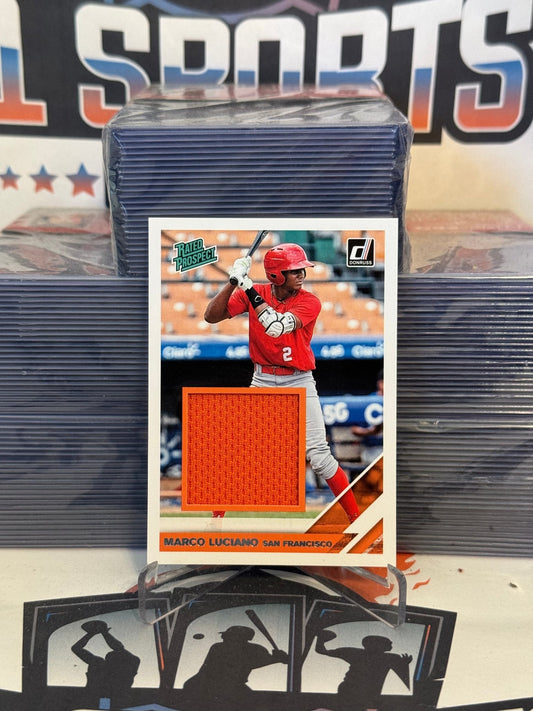 2019 Donruss (Rated Prospect Relic) Marco Luciano #RPM-ML
