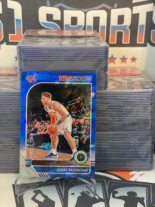 2019 Hoops Premium Stock (Blue Ice Prizm Prizm) Ignas Brazdeikis Rookie #235