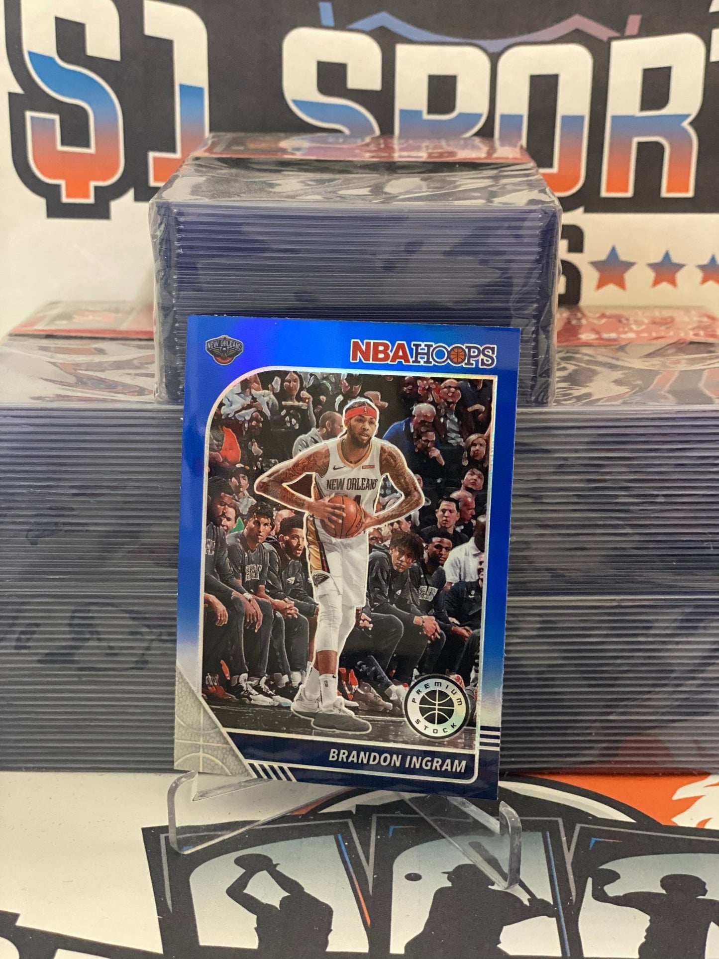 2019 Hoops Premium Stock (Blue Prizm) Brandon Ingram #119