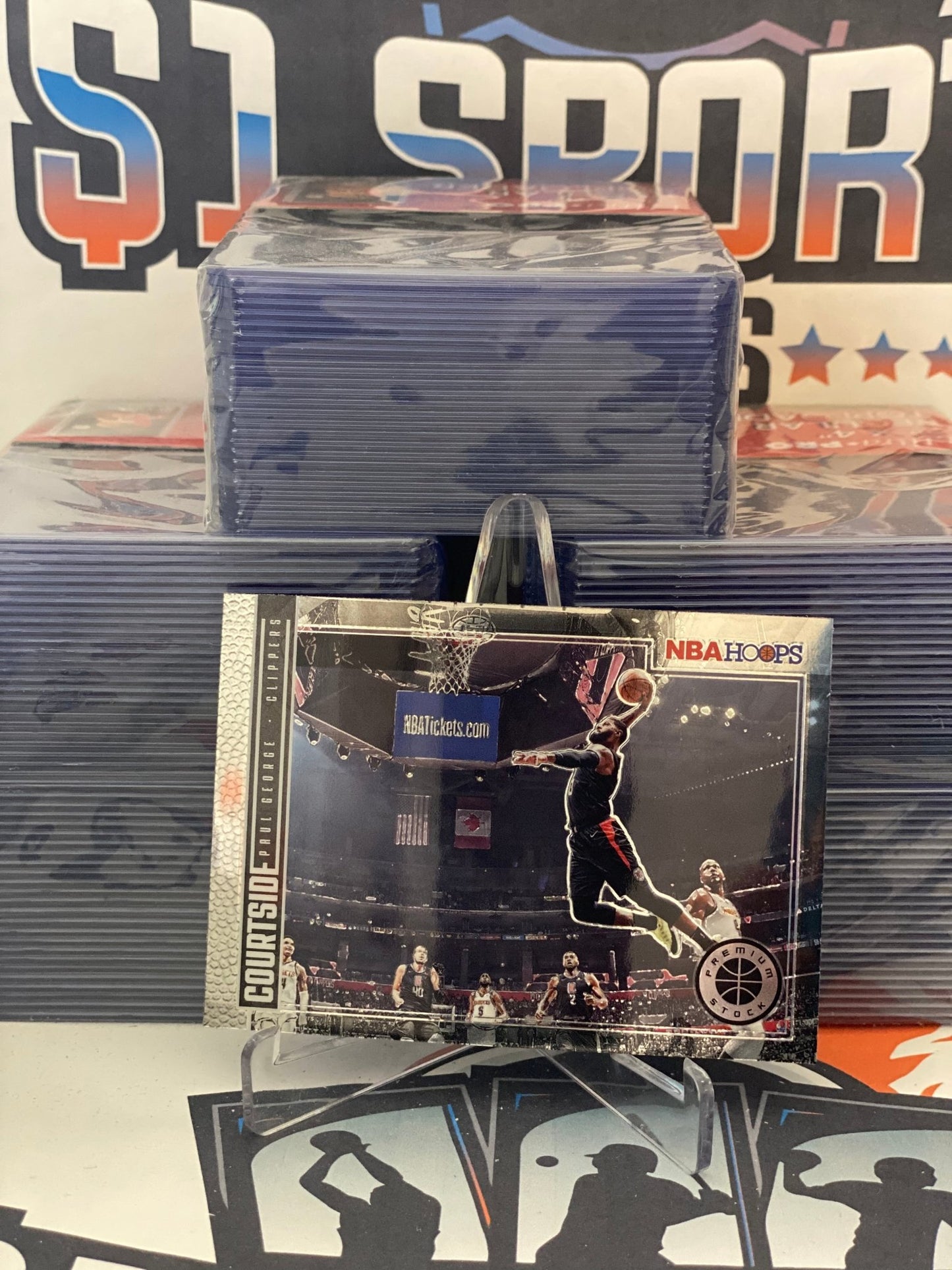 2019 Hoops Premium Stock (Courtside) Paul George #5