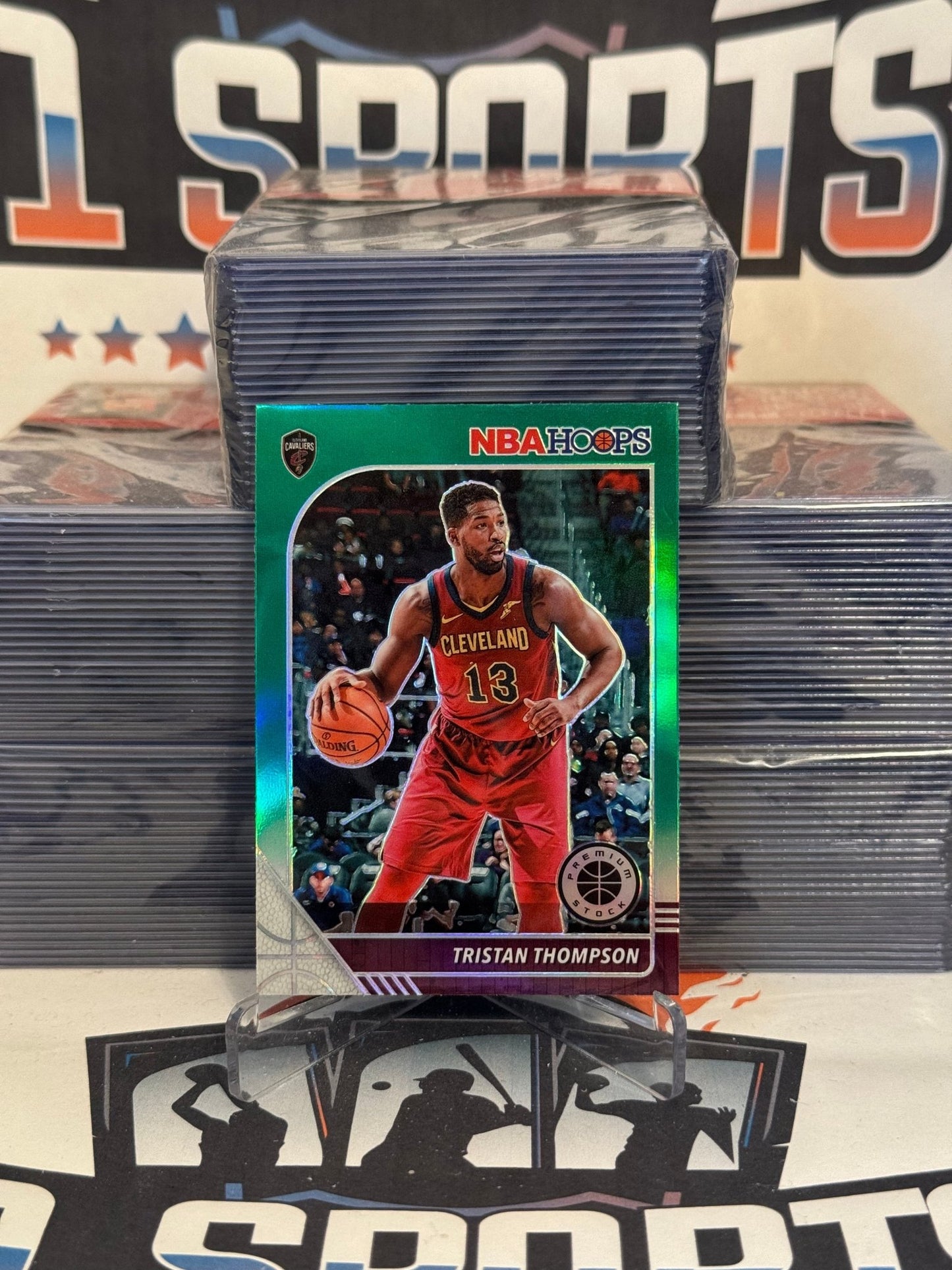 2019 Hoops Premium Stock (Green Prizm) Tristan Thompson #36