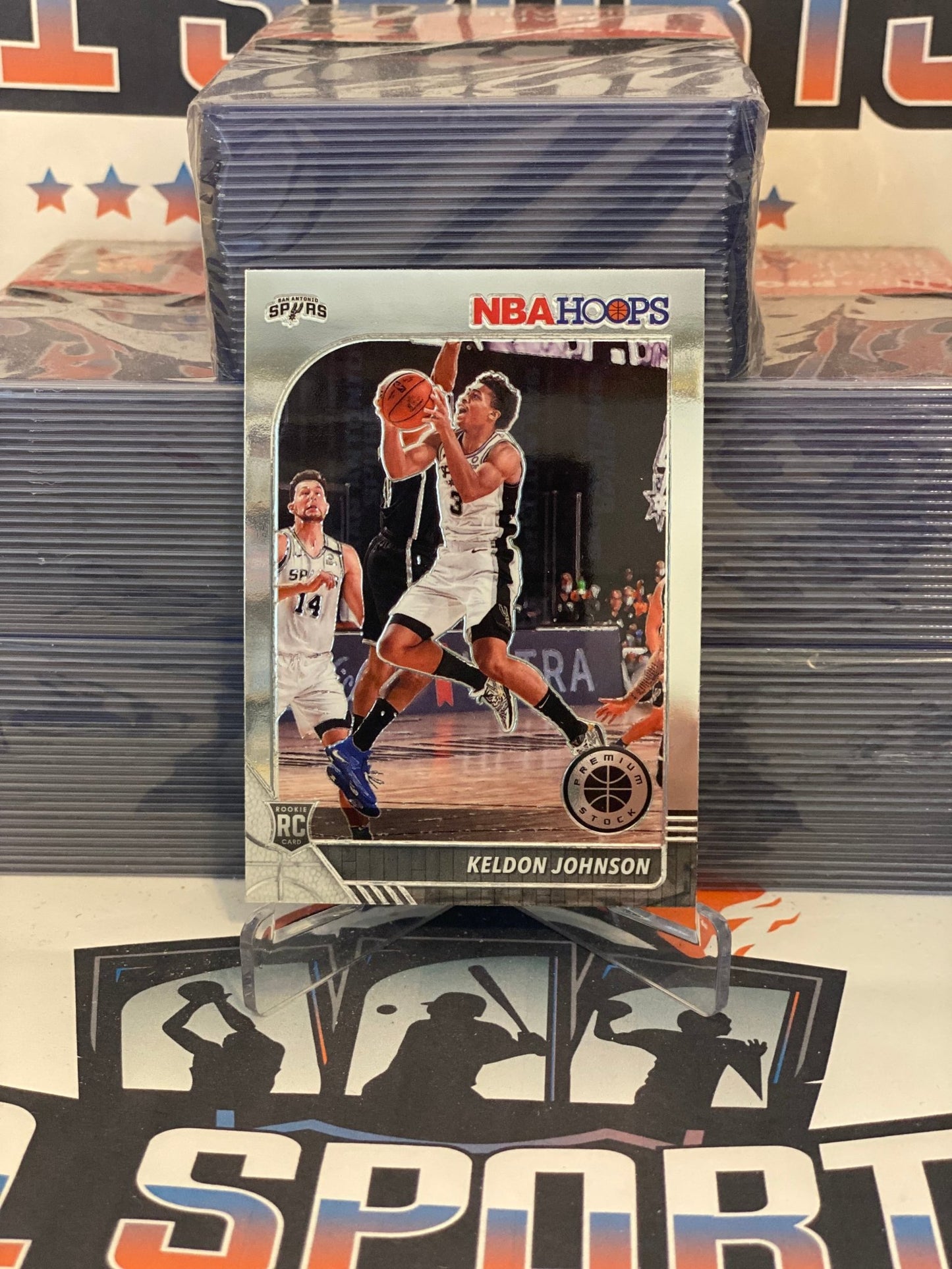 2019 Hoops Premium Stock Keldon Johnson Rookie #224