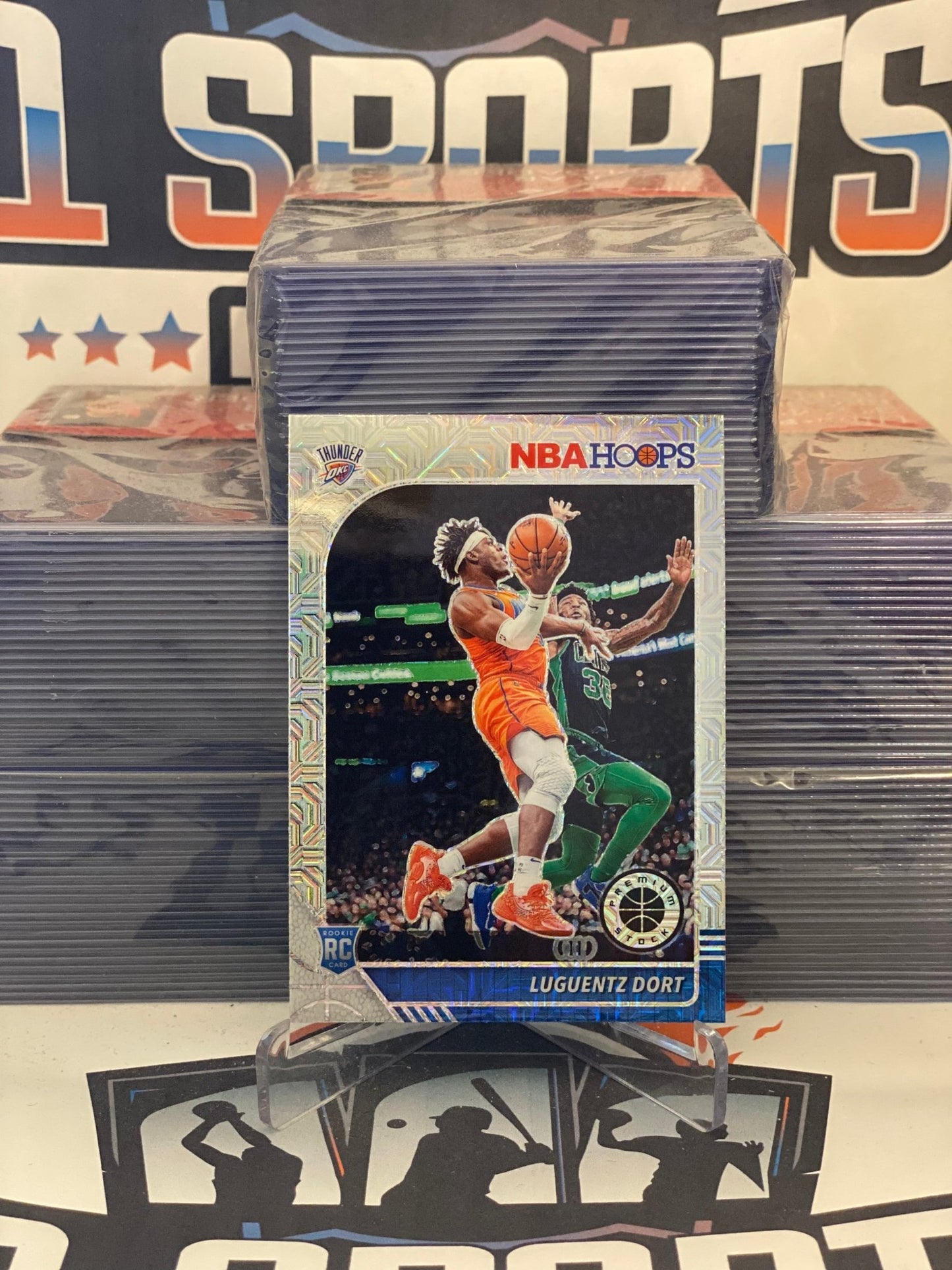 2019 Hoops Premium Stock (Mojo Prizm) Luguentz Dort Rookie #213
