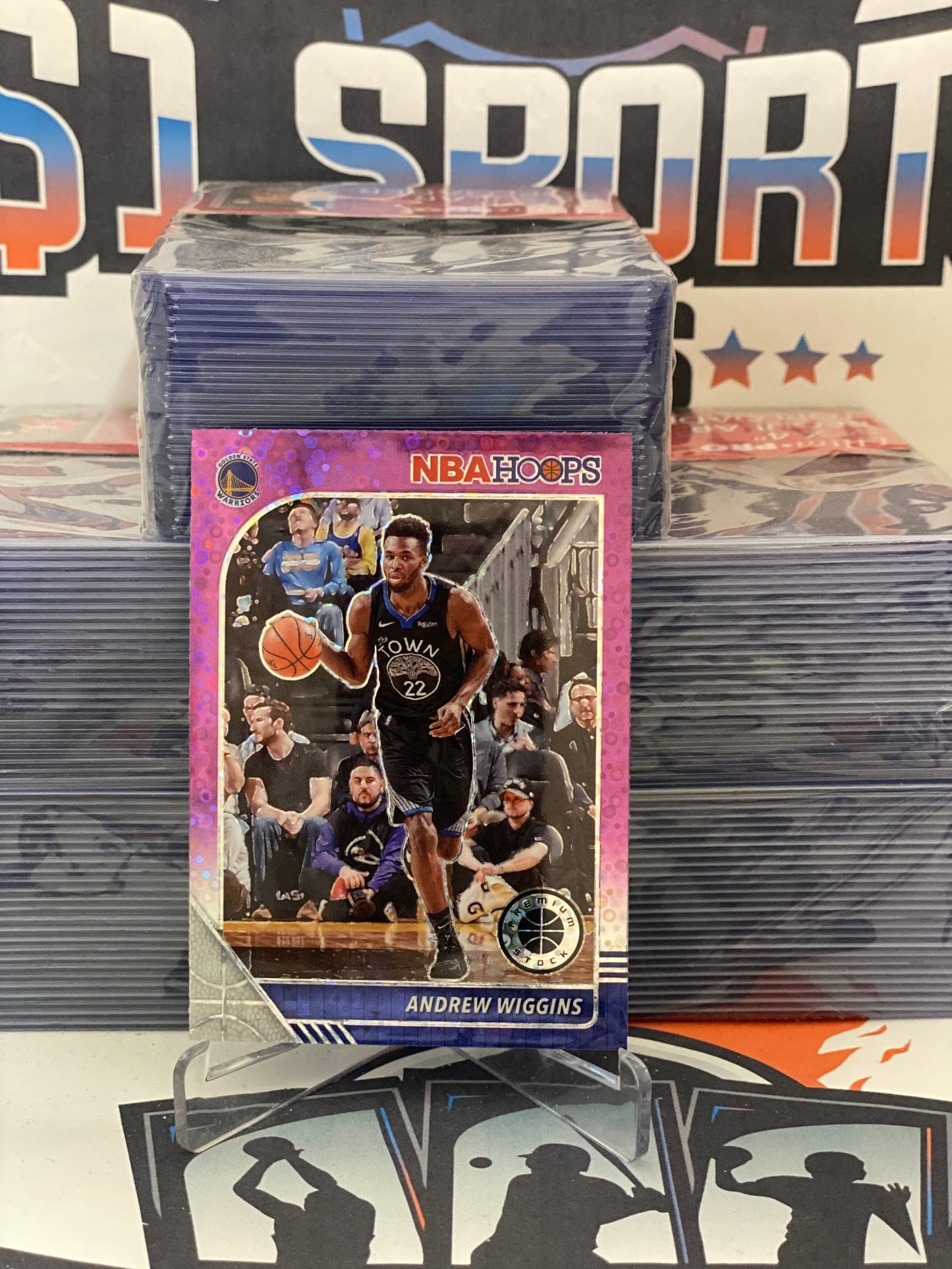 2019 Hoops Premium Stock (Purple Disco Prizm) Andrew Wiggins #110
