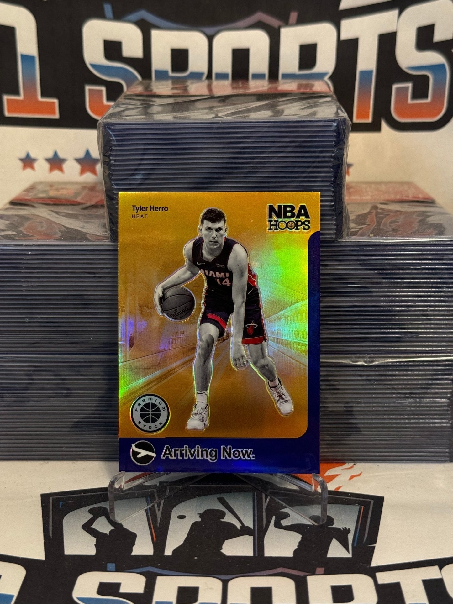 2019 Hoops Premium Stock (Purple Prizm, Arriving Now) Tyler Herro Rookie #13