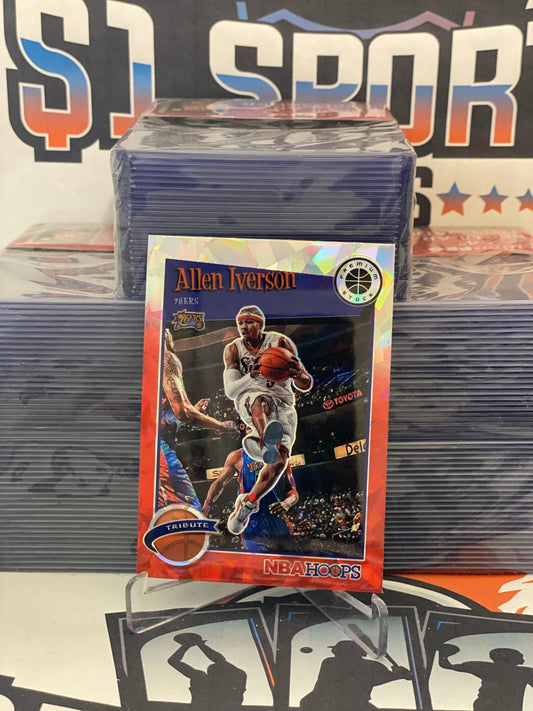 2019 Hoops Premium Stock (Red Ice Prizm, Tribute) Allen Iverson #285