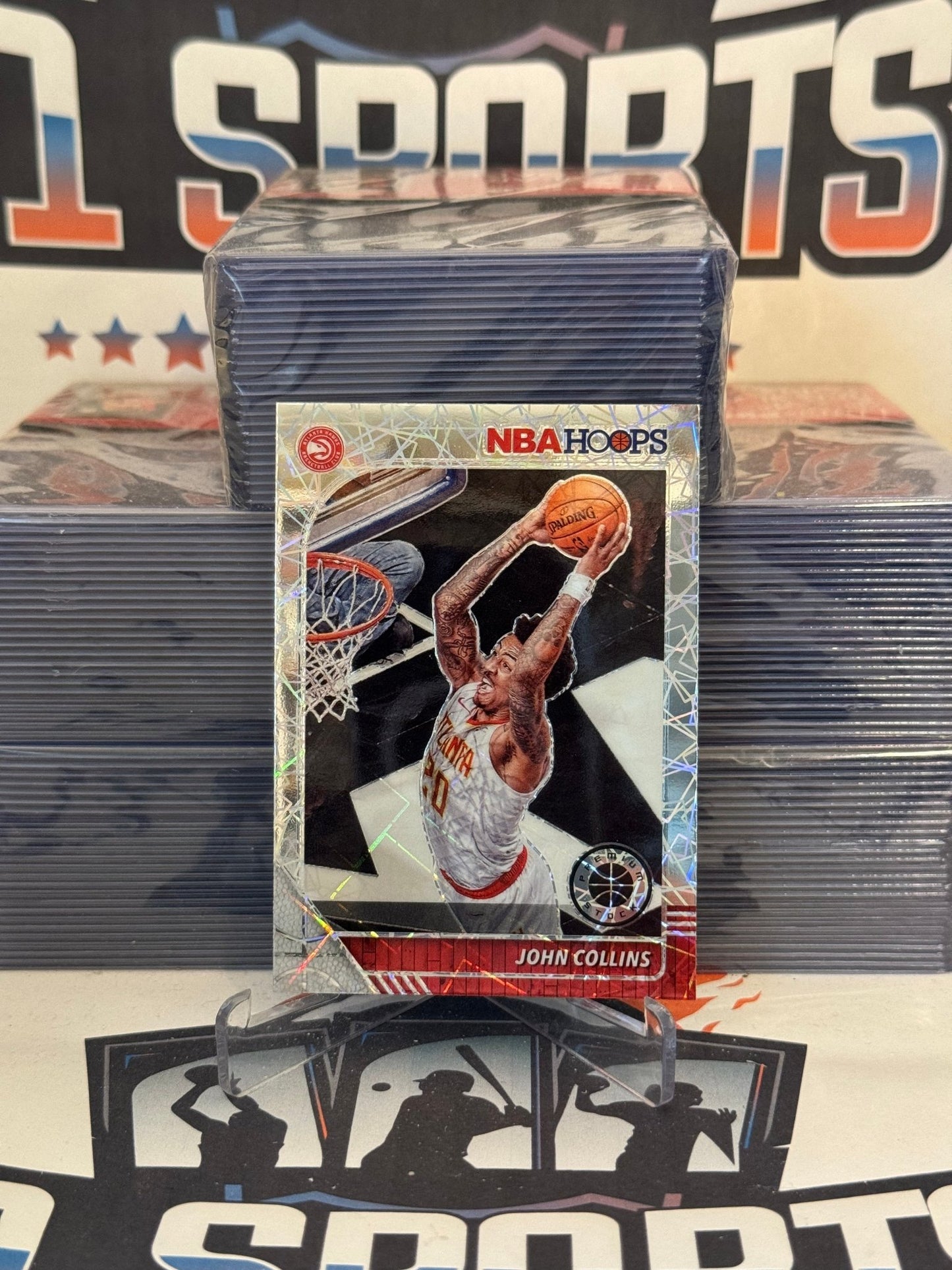 2019 Hoops Premium Stock (Silver Laser Prizm) John Collins #2