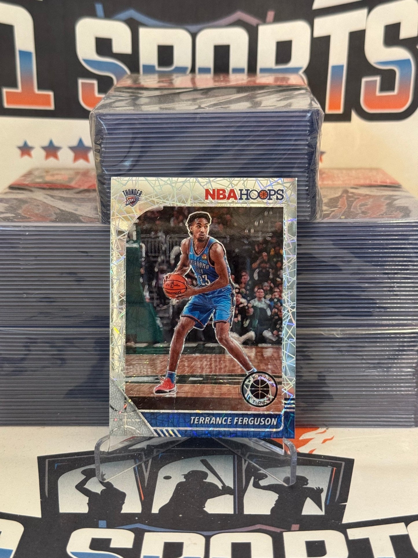 2019 Hoops Premium Stock (Silver Laser Prizm) Terrance Ferguson #135