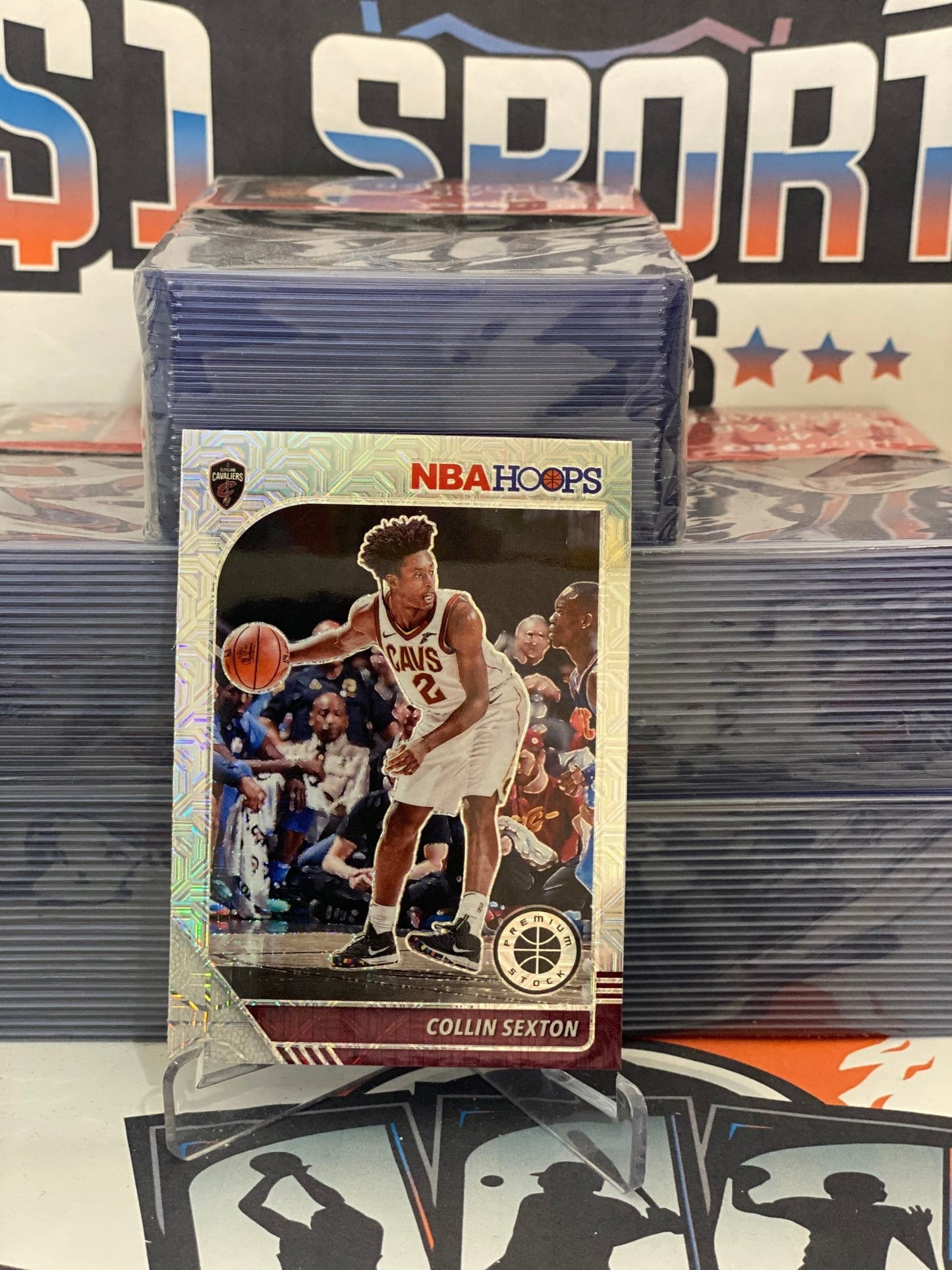 2019 Hoops Premium Stock (Silver Mojo Prizm) Collin Sexton #38