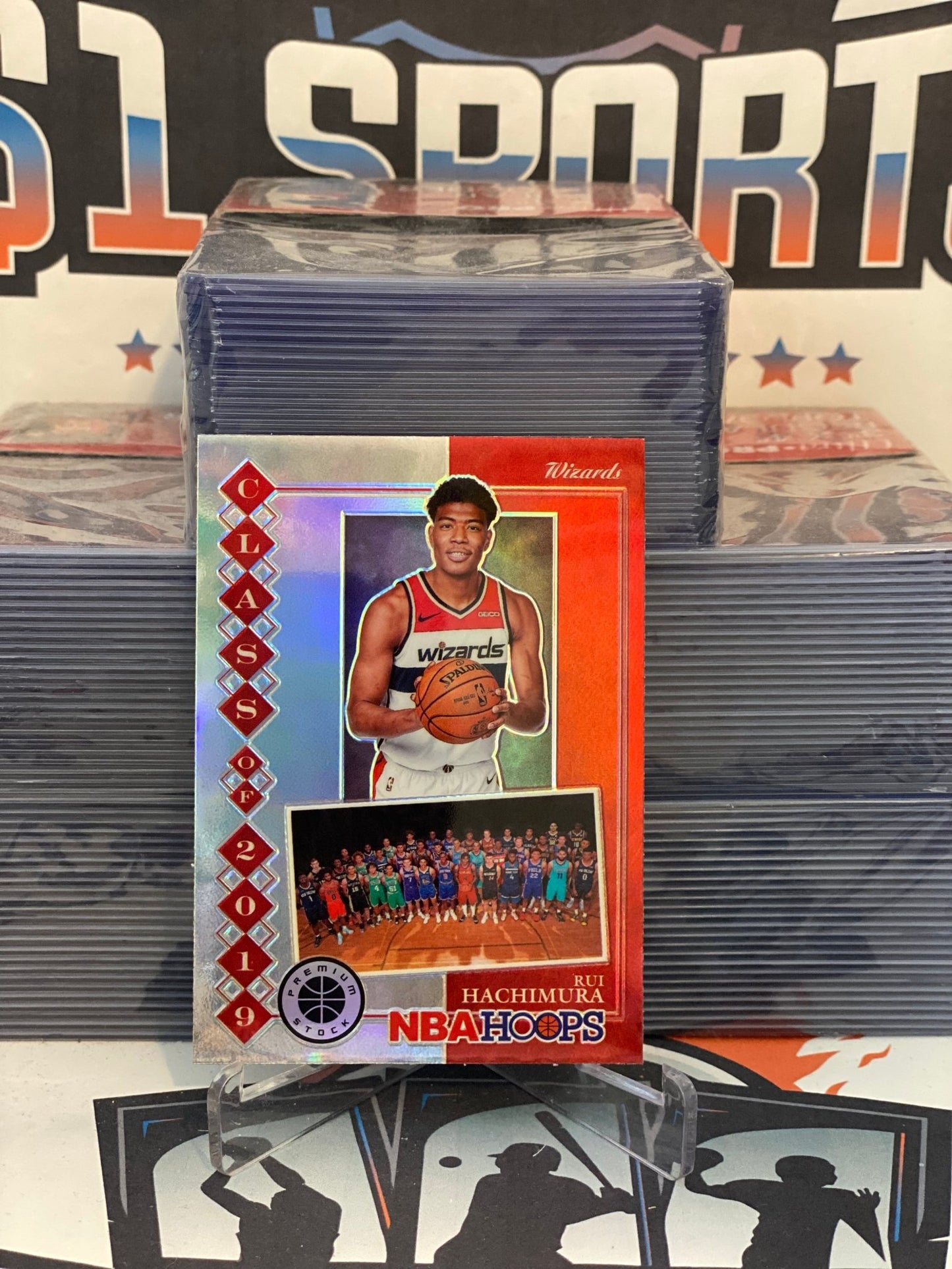 2019 Hoops Premium Stock (Silver Prizm, Class of 2019) Rui Hachimura Rookie #15