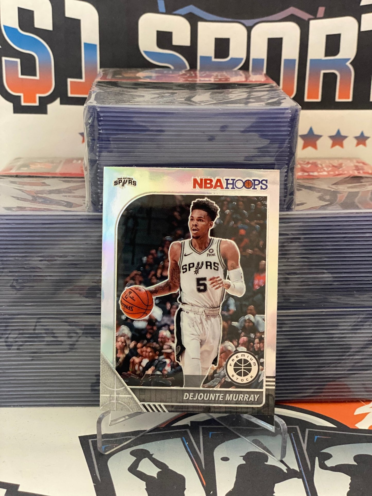 2019 Hoops Premium Stock (Silver Prizm) Dejounte Murray #174