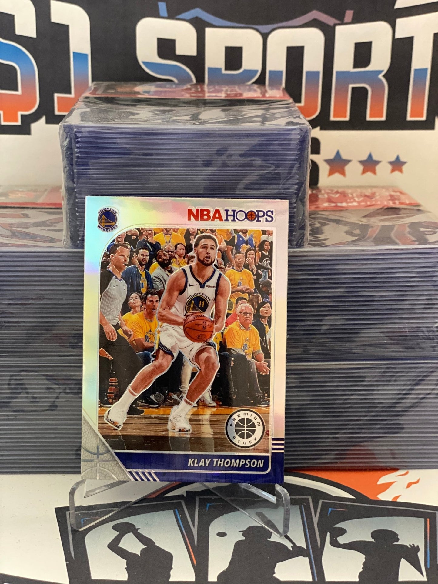 2019 Hoops Premium Stock (Silver Prizm) Klay Thompson #60