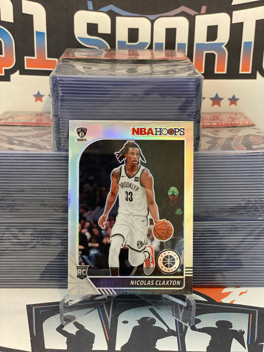 2019 Hoops Premium Stock (Silver Prizm) Nicolas Claxton Rookie #241