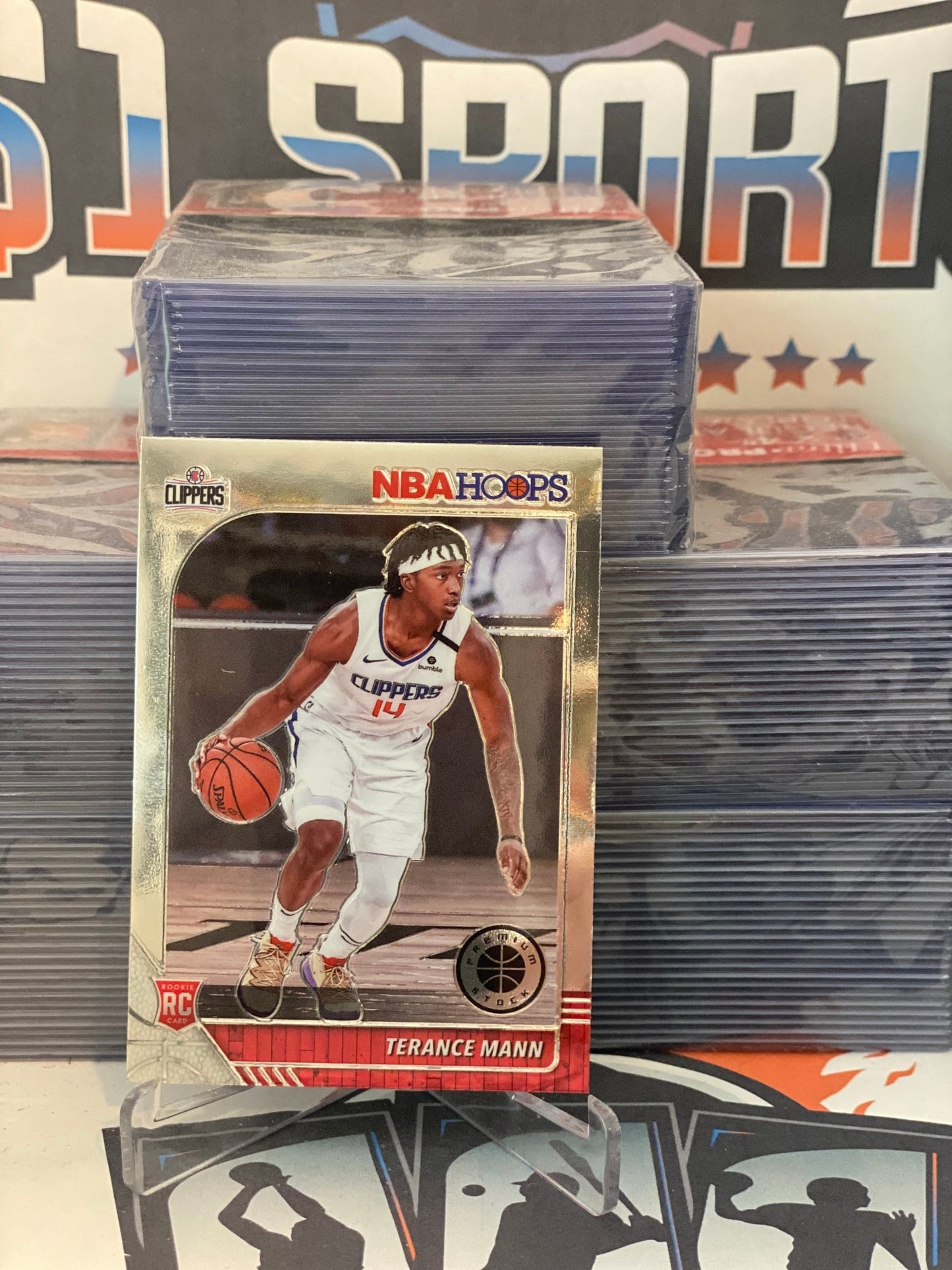 2019 Hoops Premium Stock Terance Mann Rookie #245