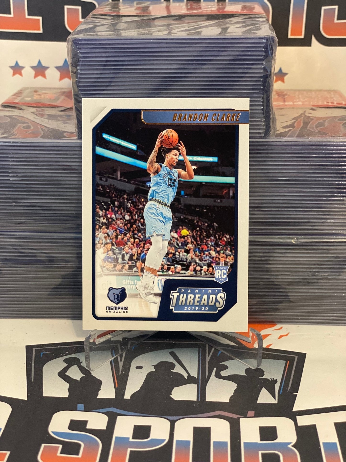 2019 Panini Chronicles (Bronze, Threads) Brandon Clarke Rookie #97