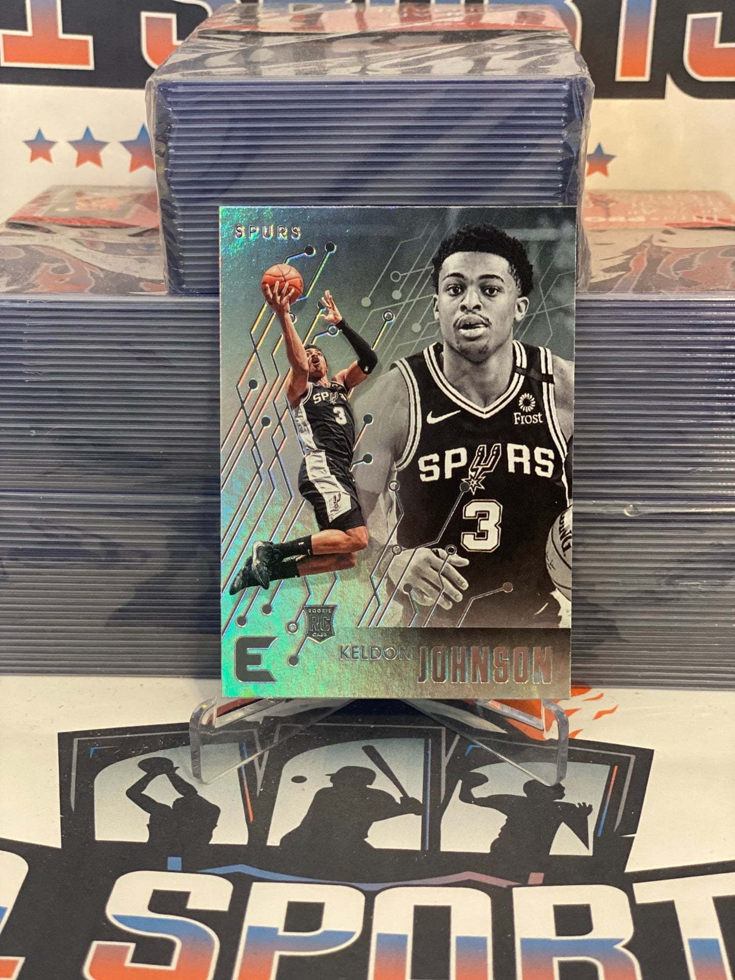 2019 Panini Chronicles (Essentials) Keldon Johnson Rookie #213