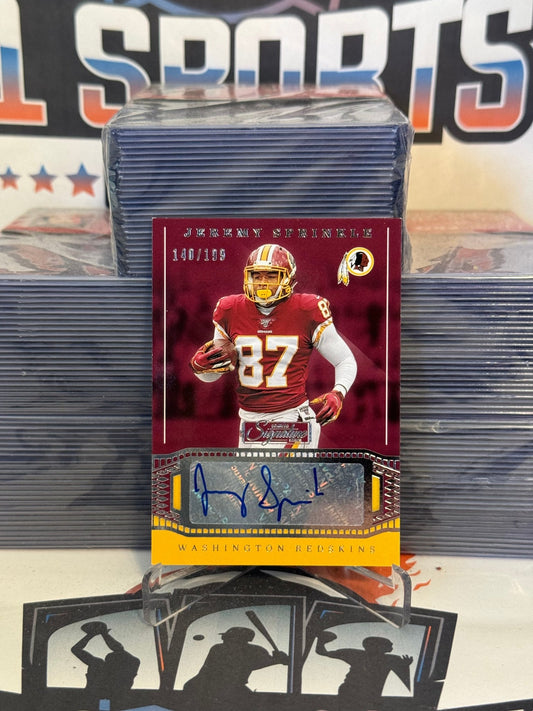 2019 Panini Chronicles Signatures (Auto 140/199) Jeremy Sprinkle #SS14