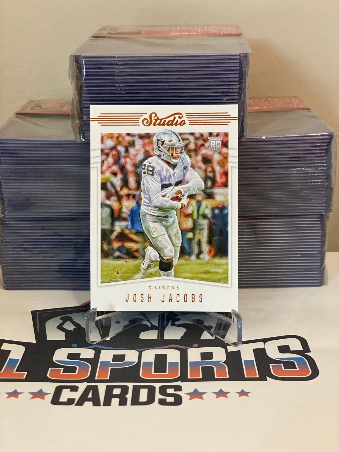 2019 Panini Chronicles (Studio) Josh Jacobs Rookie #S4