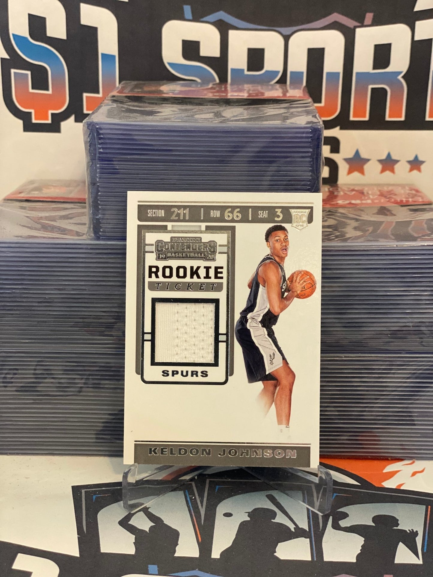 2019 Panini Contenders (Rookie Relic) Keldon Johnson #RTS-KJN