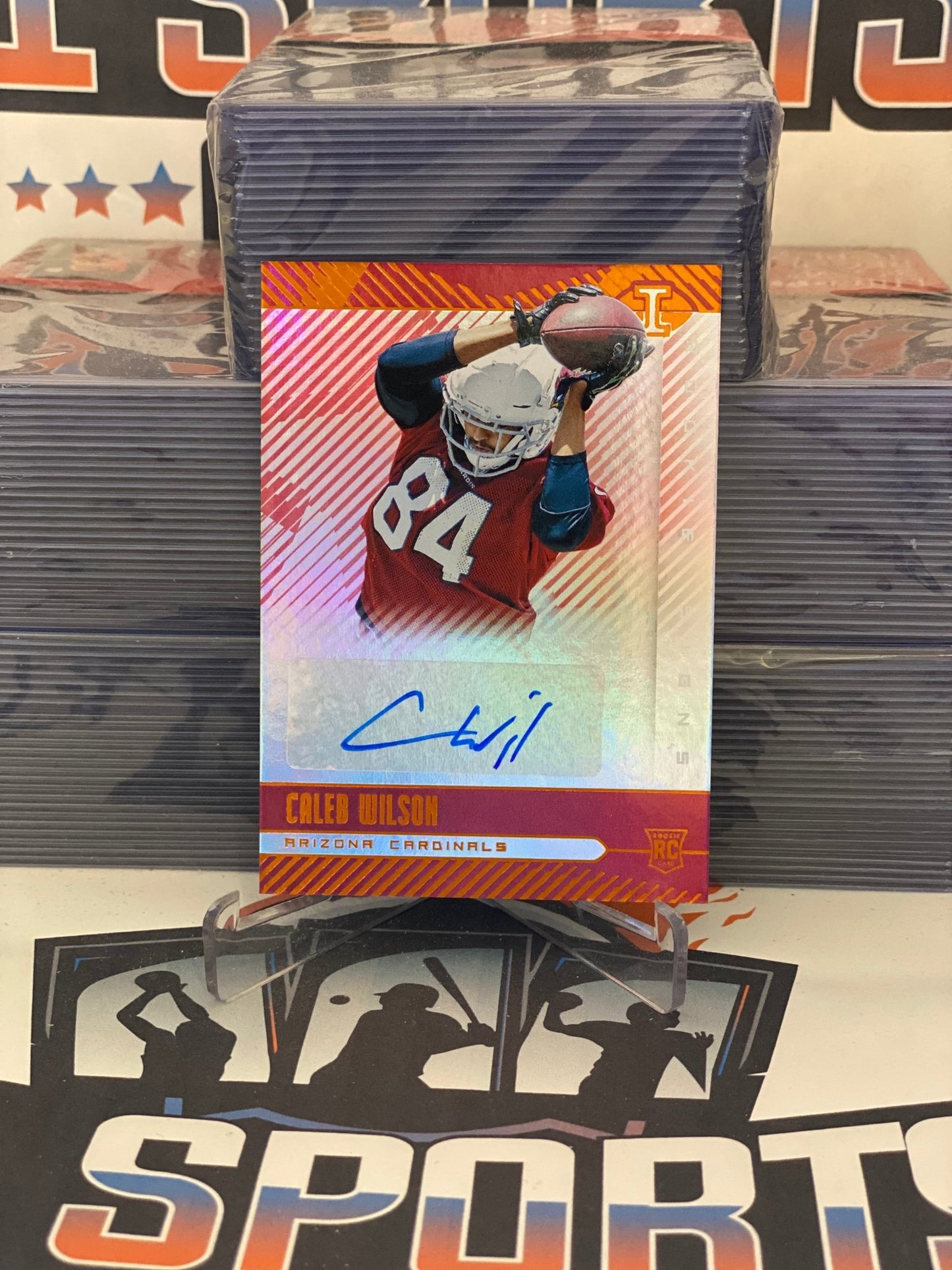 2019 Panini Illusions (Orange, Auto) Caleb Wilson Rookie #RS-CAW