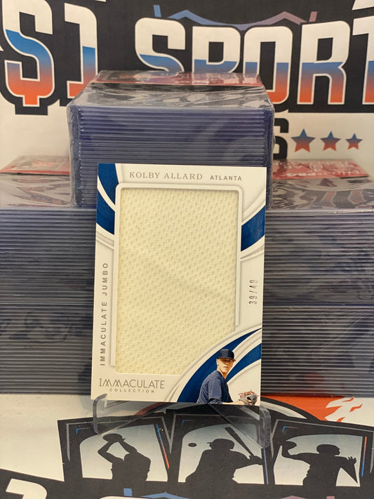2019 Panini Immaculate Collection (Jumbo Relic 39/49) Kolby Allard #IL-KA