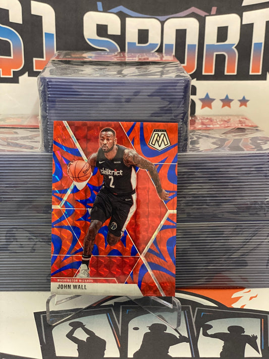 2019 Panini Mosaic (Blue Reactive Prizm) John Wall #122